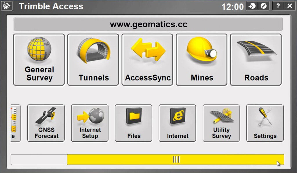 You are currently viewing Trimble TSC3 Station Setup Options