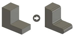 AutoCAD how to fillet objects - a 3D Fillet Example