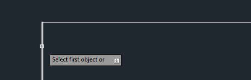 Fillet - Select first object