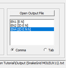 Selecting output file in SnakeGrid PointWise